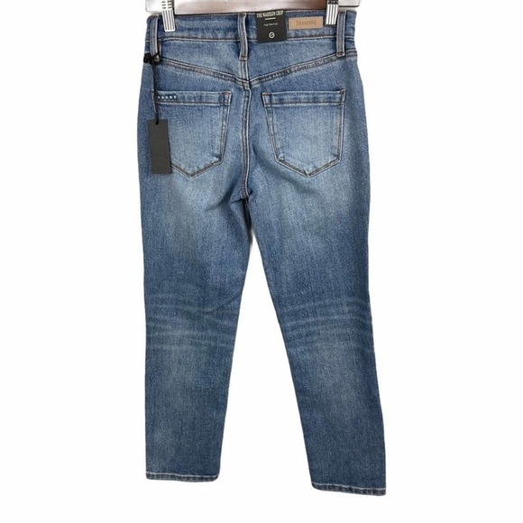 Blank Nyc Size 24 Madison Ankle Crop High Rise Straight Jeans After Party NEW - Picture 4 of 7